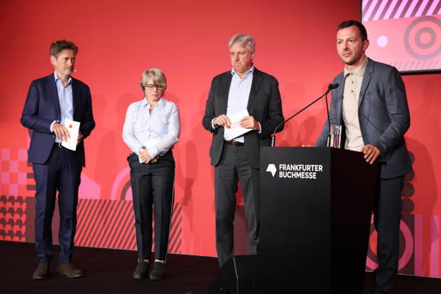 Opening of the 78th Frankfurt Book Fair: Sebastian Guggolz, President of the German Publishers and Booksellers Association, speaks at the opening press conference for the 2026 Frankfurt Book Fair. The Czech Republic will be the Guest of Honor in 2026. The 78th Frankfurt Book Fair will take place from October 7–11, 2026, at the Frankfurt am Main Exhibition Center in Hesse, Germany. 2026-10-06_frankfurter-buchmesse_26