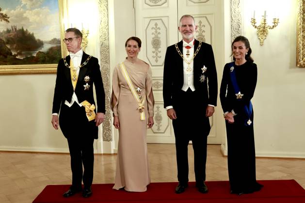 06-10-2026 Gala King Felipe and Queen Letizia and President Alexander Stubb and Suzanne Innes-Stubb pose before the dinner at the Presidential palace in Helsinki, Finland. Â  Copyright: xPPEx