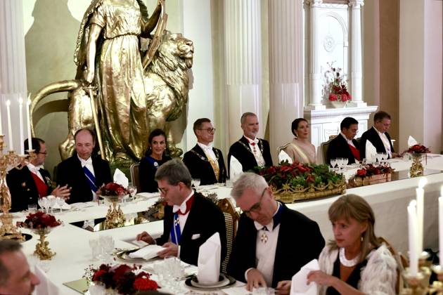 06-10-2026 Gala King Felipe and Queen Letizia and President Alexander Stubb and Suzanne Innes-Stubb pose before the dinner at the Presidential palace in Helsinki, Finland. Â  Copyright: xPPEx