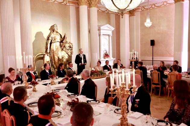 06-10-2026 Gala King Felipe and Queen Letizia and President Alexander Stubb and Suzanne Innes-Stubb pose before the dinner at the Presidential palace in Helsinki, Finland. Â  Copyright: xPPEx