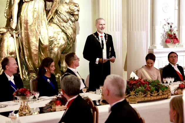 06-10-2026 Gala King Felipe and Queen Letizia and President Alexander Stubb and Suzanne Innes-Stubb pose before the dinner at the Presidential palace in Helsinki, Finland. Â  Copyright: xPPEx