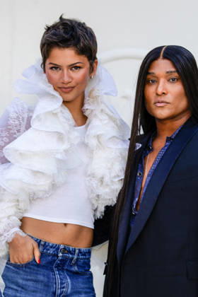 Zendaya and Law Roach at the photocall for the Louis Vuitton Spring Summer 2027 Women’s Ready-to-Wear collection during Paris Fashion Week (PFW) at the Cité internationale universitaire de Paris, France, on October 6, 2026. Olivier Borde, Bestimage. Photocall at the Louis Vuitton Women’s Ready-to-Wear Spring Summer 2027 show as part of Paris Fashion Week on October 6, 2026, in Paris, France. Paris, France Copyright: xOLIVIERxBORDEx xBESTIMAGExOLIVIERxBORDEx xBESTIMAGEx