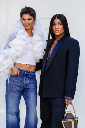 Zendaya and Law Roach at the photocall for the Louis Vuitton Spring Summer 2027 Women’s Ready-to-Wear collection during Paris Fashion Week (PFW) at the Cité internationale universitaire de Paris, France, on October 6, 2026. Olivier Borde, Bestimage. Photocall at the Louis Vuitton Women’s Ready-to-Wear Spring Summer 2027 show as part of Paris Fashion Week on October 6, 2026, in Paris, France. Paris, France Copyright: xOLIVIERxBORDEx xBESTIMAGExOLIVIERxBORDEx xBESTIMAGEx