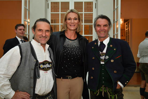 Alexander and Thomas Huber Huber Baum with Maria Höfl Riesch; Award Ceremony for the Bavarian State Medal for Social Service, 2026; All Saints Day; Hofkirche, Munich; October 6, 2026