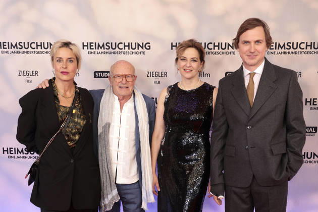 Susanne Wolff, Volker Schloendorff, Martina Gedeck, and Lars Eidinger attend the premiere of *Heimsuchung: The Beloved* at Kino International on October 6, 2026, in Berlin, Germany. *Heimsuchung: The Beloved* premiere in Berlin, Germany