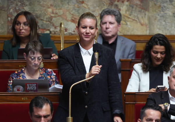 AssembleÌe Nationale - QAG du 6 octobre 2026 Mathilde Panot SÃ ance des Questions d ActualitÃ s au Gouvernement Ã l AssembleÌe Nationale Ã Paris, le 6 octobre 2026. Current Affairs Question Period with the Government at the National Assembly in Paris, October 6, 2026.  Copyright: xFabricexChasseryx