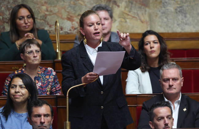 AssembleÌe Nationale - QAG du 6 octobre 2026 Mathilde Panot SÃ ance des Questions d ActualitÃ s au Gouvernement Ã l AssembleÌe Nationale Ã Paris, le 6 octobre 2026. Current Affairs Question Period with the Government at the National Assembly in Paris, October 6, 2026.  Copyright: xFabricexChasseryx