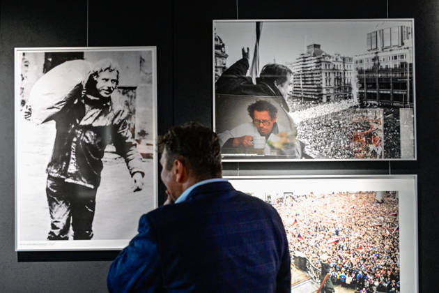 The opening of Photo CTK: Havel - President Vaclav Havel Through the Eyes of CTK Photojournalists exhibition, marking 90th anniversary of Havel s birth, organised by Czech Press Agency (CTK)xinxcollaborationxwithxCzechxPhoto,xonxOctoberx6,x2026,xinxPrague,xCzechxRepublic.x(CTKxPhoto RomanxVondrous) CTKPhotoP2026100608200 CTKPhotoP2026100608200