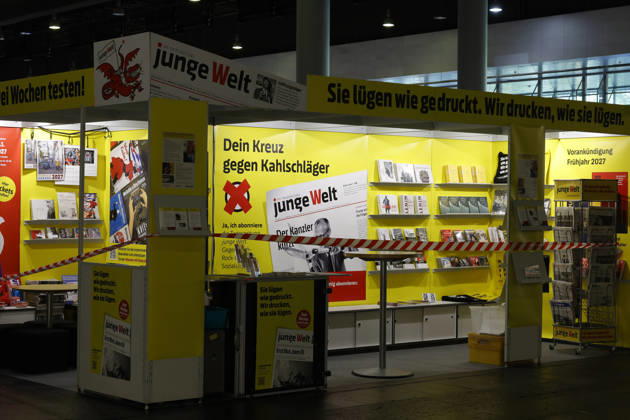 Frankfurt Impressions: On October 6, 2026, at the 78th Frankfurt Book Fair, *Junge Welt* will have a booth. Frankfurt am Main, Hesse, Germany