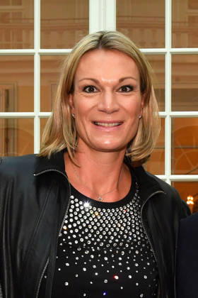 Maria Riesch at the presentation of the Bavarian State Medal for Social Merit at the All Saints Court Church, Residenz on October 6, 2026, in Munich. Maria Riesch attends the presentation of the Bavarian State Medal for Social Merit at the All Saints Court Church (Allerheiligen Hofkirche) at the Residenz on October 6,