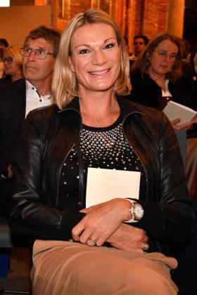 Maria Riesch at the presentation of the Bavarian State Medal for Social Merit at the All Saints Court Church, Residenz on October 6, 2026, in Munich. Maria Riesch attends the presentation of the Bavarian State Medal for Social Merit at the All Saints Court Church (Allerheiligen Hofkirche) at the Residenz on October 6,