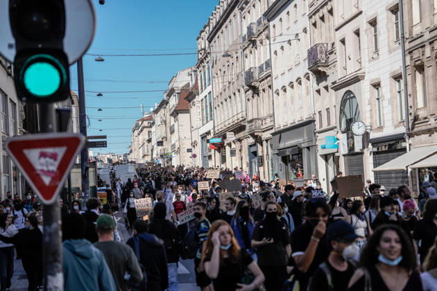 Protest against eduction conditions in France NANCY, FRANCE - OCTOBER 6: Students gather to stage a demonstration against police repression in Nancy, France on October 6, 2026. Demonstration is organized by student movement organizations, along with left-wing and far-left political groups, calling for a second round of mobilization. Student protests continued across France on Monday, with classes fully or partially suspended at between 400 and 500 high schools amid demonstrations over education conditions and a rise in related incidents, according to broadcaster BFMTV. Muhammed Said Tako Anadolu Nancy France. Editorial use only. Please get in touch for any other usage. Copyright: x2026xAnadoluxMuhammedxSaidxTakox