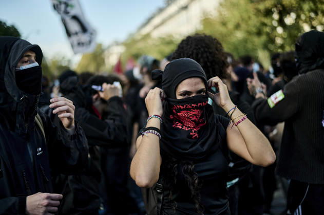 High school students protest in Paris, on October 6, 2026. - 06 10 2026 - France Ile-de-France (region) Paris -  AntoninxBuratx xLexPictorium LePictorium_0342061