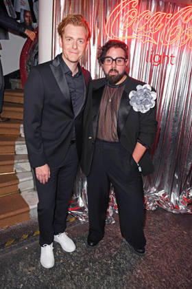 Johannes Heinrichs and Steven Preisner at the COKE LIGHT EXPERIENCE X BRUCE DARNELL at Borchardt in Berlin on October 6, 2026