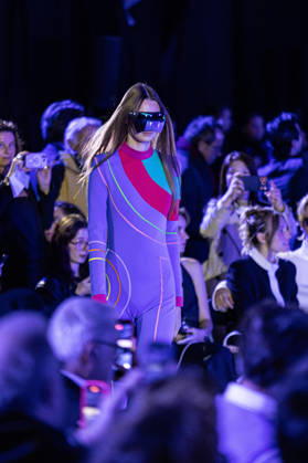 PFW Pierre Cardin Runway NB A model walks the runway during the Pierre Cardin Womenswear Spring Summer 2027 show at Pailleron ice rink as part of Paris Fashion Week on October 06, 2026 in Paris, France. Photo by Nasser Berzane ABACAPRESS.COM Paris France  Copyright: xBerzanexNasser ABACAx