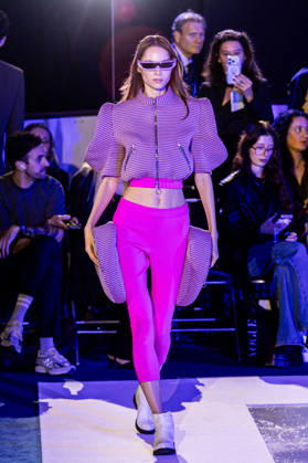 PFW Pierre Cardin Runway NB A model walks the runway during the Pierre Cardin Womenswear Spring Summer 2027 show at Pailleron ice rink as part of Paris Fashion Week on October 06, 2026 in Paris, France. Photo by Nasser Berzane ABACAPRESS.COM Paris France Copyright: xBerzanexNasser ABACAx