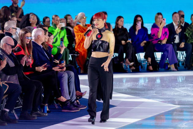PFW Pierre Cardin Runway NB Jennifer Ayache at the runway during the Pierre Cardin Womenswear Spring Summer 2027 show at Pailleron ice rink as part of Paris Fashion Week on October 06, 2026 in Paris, France. Photo by Nasser Berzane ABACAPRESS.COM Paris France Copyright: xBerzanexNasser ABACAx