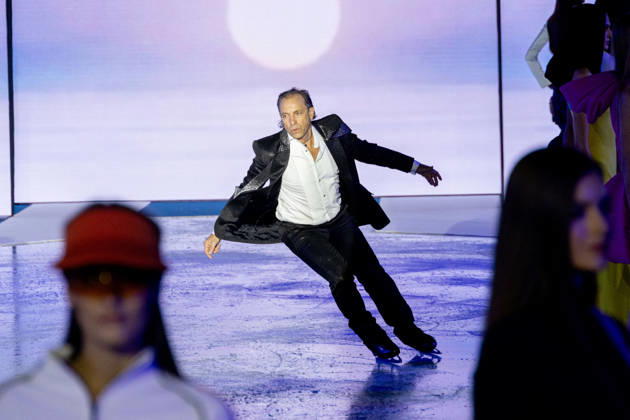 PFW Pierre Cardin Runway NB Philippe Candeloro at the runway during the Pierre Cardin Womenswear Spring Summer 2027 show at Pailleron ice rink as part of Paris Fashion Week on October 06, 2026 in Paris, France. Photo by Nasser Berzane ABACAPRESS.COM Paris France  Copyright: xBerzanexNasser ABACAx