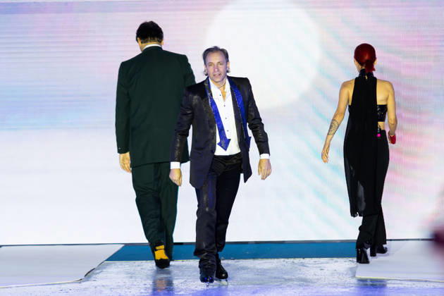 PFW Pierre Cardin Runway NB Philippe Candeloro at the runway during the Pierre Cardin Womenswear Spring Summer 2027 show at Pailleron ice rink as part of Paris Fashion Week on October 06, 2026 in Paris, France. Photo by Nasser Berzane ABACAPRESS.COM Paris France  Copyright: xBerzanexNasser ABACAx