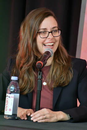 NEW YORK, NY- OCTOBER 6: Lear deBessonet at the press conference for A Few Good Men at Lincoln Center Theater in the Vivian Beaumont Theatre on October 6, 2026 in New York City. Copyright: xmpi099 MediaPunchx