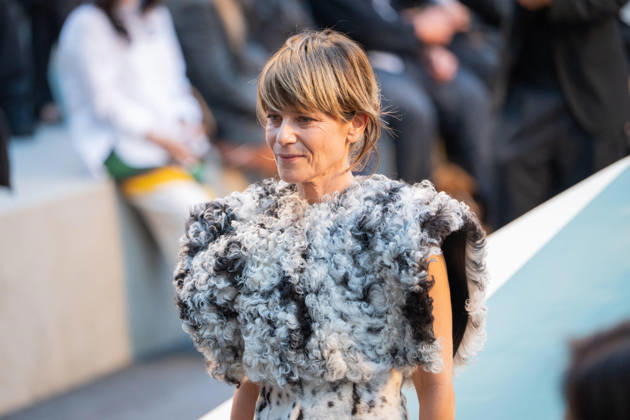 PFW - Louis Vuitton Front Row - Paris Marina Fois poses as she arrives ahead of the Louis Vuitton Women s Spring Summer 2027 collection fashion show as part of the Paris Fashion Week, in Paris, France on October 6, 2026. Photo by Alexis Jumeau ABACAPRESS.COM Paris France Copyright: xJumeauxAlexis ABACAx