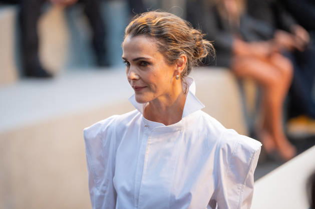 PFW - Louis Vuitton Front Row - Paris Keri Russell poses as she arrives ahead of the Louis Vuitton Women s Spring Summer 2027 collection fashion show as part of the Paris Fashion Week, in Paris, France on October 6, 2026. Photo by Alexis Jumeau ABACAPRESS.COM Paris France  Copyright: xJumeauxAlexis ABACAx