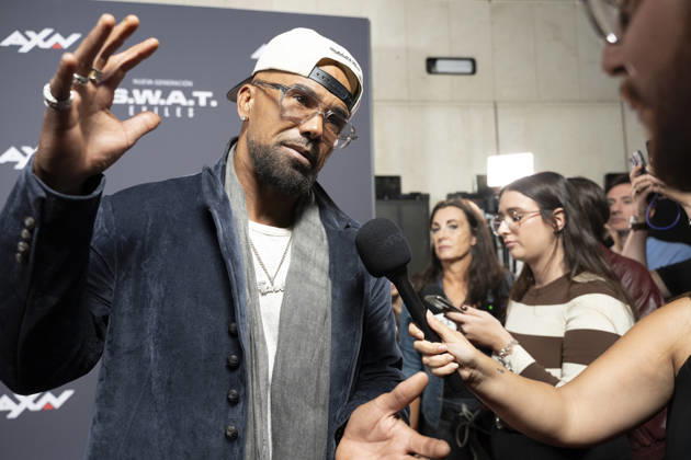 October 6, 2026, Madrid, Spain: Shemar Moore attends the S.W.A.T. Exiles premiere at Palacio de la Prensa in Madrid. Madrid Spain - ZUMAs197 20261006_aaa_s197_214 Copyright: xAtilanoxGarciax
