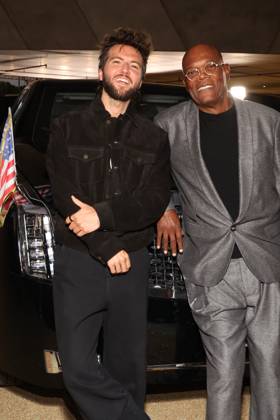 Los Angeles CA Oct 6: Guy Burnet and Samuel L. Jackson at the film Premiere of The Beast on October6, 2026 Credit: USA - ZUMAa123 20261006_zaa_a123_149 Copyright: xAdMediax