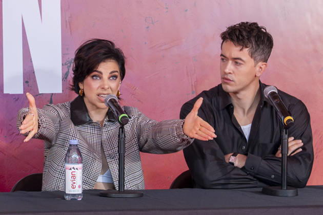 October 6, 2026, New York, New York, USA: KRYSTA RODRIGUEZ and TOM BLYTH attend a press conference for A Few Good Men on Broadway at the Vivian Beaumont Theater at Lincoln Center in New York. 6 October 2026 New York USA - ZUMAa265 20261006_zep_a265_004 Copyright: xEricxAcquayex