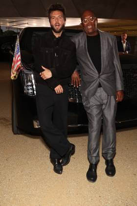 Los Angeles CA Oct 6: Guy Burnet and Samuel L. Jackson at the film Premiere of The Beast on October6, 2026 Credit: USA - ZUMAa123 20261006_zaa_a123_201 Copyright: xAdMediax