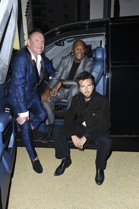 Samuel L. Jackson, Renny Harlin, Guy Burnett at arrivals for THE BEAST Premiere, Academy Museum of Motion Pictures, Los Angeles, CA, October 06, 2026. Photo By: Elizabeth Goodenough Everett Collection THE BEAST Premiere PUBLICATIONXNOTxINxCANxCHNxFRAxITAxJPNxNORxPOLxRUSxESPxUKxUSA
