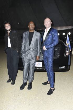 Samuel L. Jackson, Renny Harlin, Guy Burnett at arrivals for THE BEAST Premiere, Academy Museum of Motion Pictures, Los Angeles, CA, October 06, 2026. Photo By: Elizabeth Goodenough Everett Collection THE BEAST Premiere PUBLICATIONXNOTxINxCANxCHNxFRAxITAxJPNxNORxPOLxRUSxESPxUKxUSA