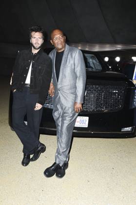 Guy Burnet, Samuel L. Jackson at arrivals for THE BEAST Premiere, Academy Museum of Motion Pictures, Los Angeles, CA, October 06, 2026. Photo By: Elizabeth Goodenough Everett Collection THE BEAST Premiere PUBLICATIONXNOTxINxCANxCHNxFRAxITAxJPNxNORxPOLxRUSxESPxUKxUSA
