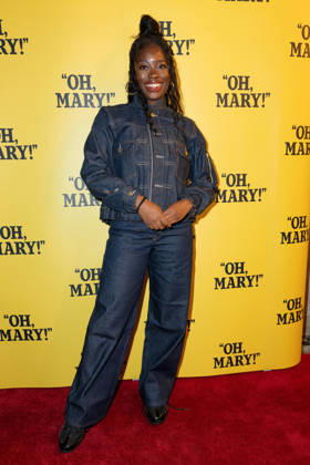 Clara Amfo attends Oh, Mary! Gala Performance at The Trafalgar Theatre in London, England. UK. Tuesday 6th October 2026. Copyright: xJamesxWarrenx OH, MARY! - GALA PERFORMANCE 17