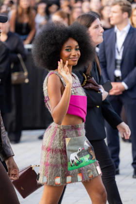 Joyce Cisse, also known as flowerovlove, at the Louis Vuitton Women s Ready-to-Wear Spring Summer 2026 Collection fashion show during Paris Fashion Week, October 6, 2026 Florian Lavielle Bestimage Celebrities at the Louis Vuitton Women’s Ready-to-Wear Spring Summer 2026 Collection fashion show during Paris Fashion Week on October 6, 2026, Paris, France  Copyright: xFlorianxLaviellex xBestimagexFlorianxLaviellex xBestimagex