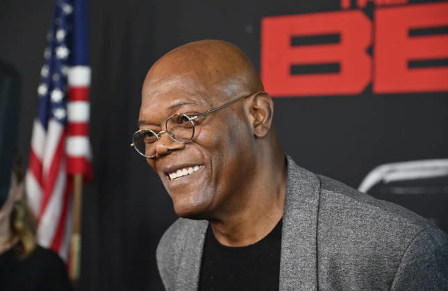Cast member Samuel L. Jackson attends the premiere of the motion picture thriller The Beast at the Academy museum of Motion Pictures in Los Angeles on Tuesday, October 10, 2026. Storyline: When a militia of unidentified hostiles coordinates a coup against the U.S., the president uncovers the extent of The Beast s highly classified offensive capabilities in order to save his life and America.  LAP20261006800 JIMxRUYMEN
