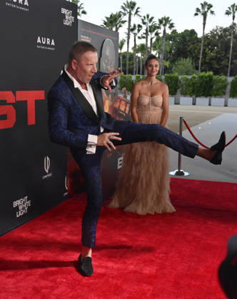 Director Reny Darlin and his wife Kelly Gale attend the premiere of the motion picture thriller The Beast at the Academy museum of Motion Pictures in Los Angeles on Tuesday, October 10, 2026. Storyline: When a militia of unidentified hostiles coordinates a coup against the U.S., the president uncovers the extent of The Beast s highly classified offensive capabilities in order to save his life and America. LAP20261006807 JIMxRUYMEN