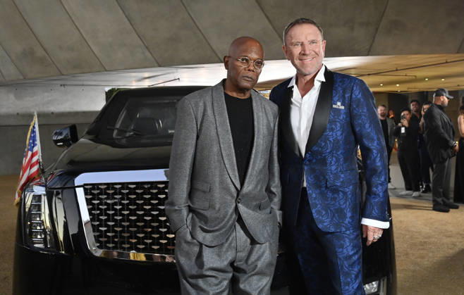 Director Renny Harlin (R) and cast member Samuel L. Jackson attend the premiere of the motion picture thriller The Beast at the Academy museum of Motion Pictures in Los Angeles on Tuesday, October 10, 2026. Storyline: When a militia of unidentified hostiles coordinates a coup against the U.S., the president uncovers the extent of The Beast s highly classified offensive capabilities in order to save his life and America. LAP20261006825 JIMxRUYMEN