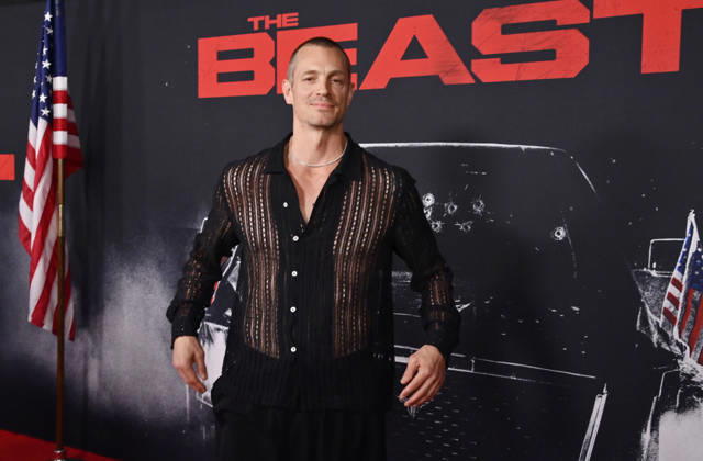 Cast member Joel Kinnaman attends the premiere of the motion picture thriller The Beast at the Academy museum of Motion Pictures in Los Angeles on Tuesday, October 10, 2026. Storyline: When a militia of unidentified hostiles coordinates a coup against the U.S., the president uncovers the extent of The Beast s highly classified offensive capabilities in order to save his life and America.  LAP20261006833 JIMxRUYMEN