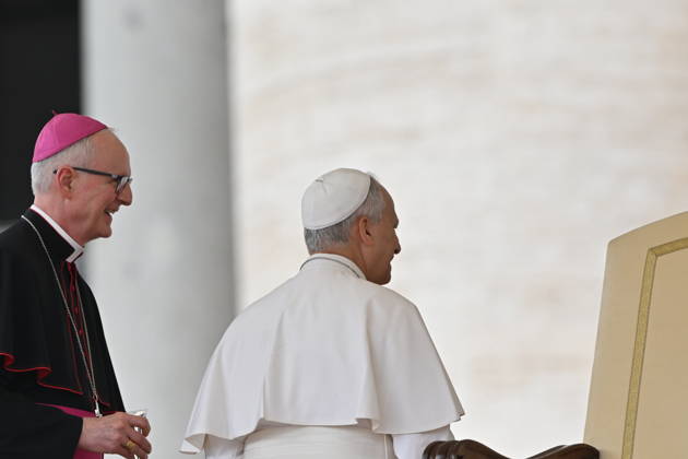 RECORD DATE NOT STATED Italy, Rome,Vatican 2026-10-07 : Pope Leo XIV during his weekly general audience in St Peter s Square Italy, Rome,Vatican 2026-10-07 : Pope Leo XIV during his weekly general audience in St Peter s Square Copyright alessia.giuliani CPP EDITORIAL USE ONLY - NO BOOKS Copyright: xAlessiaxGiuliani Catholicpressphotox