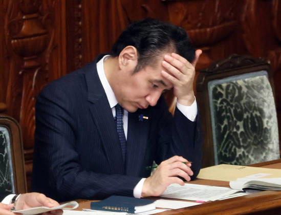 October 7, 2026, Tokyo, Japan - Japanese Agriculture Minister Kazuo Yana attends Lower House s plenary session at the National Diet in Tokyo on Wednesday, October 7, 2026. (photo by Yoshio Tsunoda AFLO) aflo_354016993