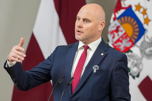 October 7, 2026, Riga, LATVIA: Current Latvian Prime Minister and candidate for prime minister of the new government ANDRIS KULBERGS attends the delivery of a statement by Latvian President in Riga, Latvia, 07 October 2026. Riga LATVIA - ZUMAp305 20261007_zip_p305_012 Copyright: xEdijsxPalensx