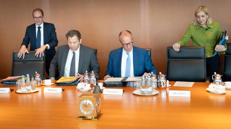 Cabinet meeting, Federal Government, Kickoff, Cabinet meeting, Federal Government, Federal Chancellor, Friedrich Merz, Minister of the Federal Chancellery, Nina Warken, Lars Klingbeil, Federal Minister of Finance, Vice Chancellor, Alexander Dobrindt, Federal Minister of the Interior, Berlin, Berlin, GER