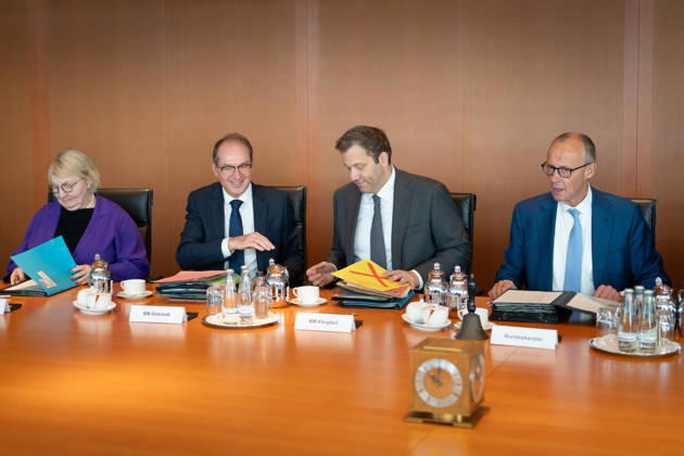 Cabinet meeting, Federal Government, Kickoff, Cabinet meeting, Federal Government, Federal Chancellor, Friedrich Merz, Minister of the Federal Chancellery, Nina Warken, Lars Klingbeil, Federal Minister of Finance, Vice Chancellor, Alexander Dobrindt, Federal Minister of the Interior, Katja Mast, Berlin, Berlin, GER