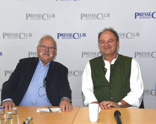 Wiggerl Hagn, Oktoberfest Innkeeper; Rainer Maria Schießler, Pastor; Munich, October 7, 2026; Munich Press Club; In-house Event; After the Oktoberfest Is Before the Oktoberfest ; The Record-Breaking Oktoberfest; An entertaining look back at the world’s largest folk festival featuring innkeepers, pastors, waitresses, traditional costume wearers, and female politicians Photo: Munich