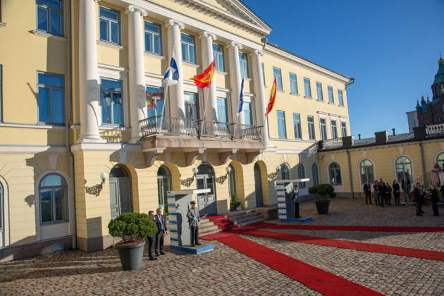 October 6, 2026, Helsinki, Uusimaa, Finland: Helsingin Presidentinlinnan paaovien julkisivu Pohjoisesplanadilla Helsingissa. Helsinki Finland - ZUMAt172 20261006_zip_t172_076 Copyright: xJosexTabaresx