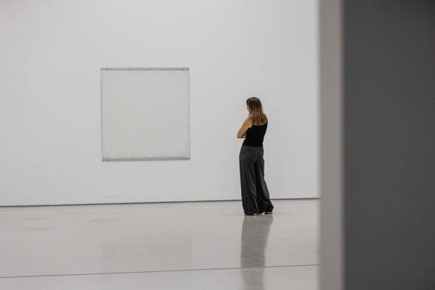 Robert Ryman: The Real Thing at Barbican Art Gallery, London, UK 7 October 2026 Post State 2 , 1981 on display at Robert Ryman: The Real Thing at the Barbican Art Gallery, London, UK, on 7 October 2026. The first significant UK exhibition of American minimalist and conceptual painter Robert Ryman (1930 2019) in over 30 years brings together six decades of work, on view from 8 October 2026., Credit:Pete Speller Avalon Copyright: xPetexSpellerx xAvalonx 1141199057