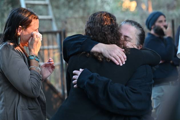 October 7, 2026, Kfar Aza, Israel: KFAR AZA, ISRAEL, OCTOBER 7, 2026: Residents and families gather for a memorial ceremony at Kibbutz Kfar Aza at 6:29 a.m., marking three years since the Hamas-led attack on southern Israel on October 7, 2023. Kfar Aza, a community near the Gaza border, was among the Israeli communities hardest hit during the assault. The ceremony began at the time the attack started three years earlier as communities across southern Israel held commemorations for the victims. Photo JNA Press. Kfar Aza Israel - ZUMAq101 20261007_zna_q101_035 Copyright: xPaulinaxPatimerx