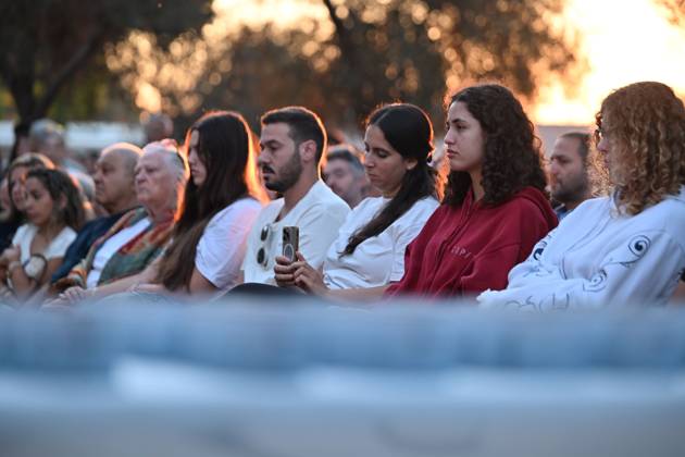 October 7, 2026, Kfar Aza, Israel: KFAR AZA, ISRAEL, OCTOBER 7, 2026: Residents and families gather for a memorial ceremony at Kibbutz Kfar Aza at 6:29 a.m., marking three years since the Hamas-led attack on southern Israel on October 7, 2023. Kfar Aza, a community near the Gaza border, was among the Israeli communities hardest hit during the assault. The ceremony began at the time the attack started three years earlier as communities across southern Israel held commemorations for the victims. Photo JNA Press. Kfar Aza Israel - ZUMAq101 20261007_zna_q101_046 Copyright: xPaulinaxPatimerx