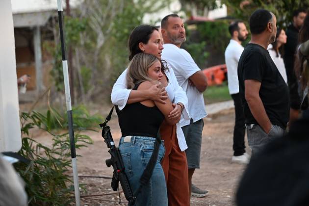 October 7, 2026, Kfar Aza, Israel: KFAR AZA, ISRAEL, OCTOBER 7, 2026: Residents and families gather for a memorial ceremony at Kibbutz Kfar Aza at 6:29 a.m., marking three years since the Hamas-led attack on southern Israel on October 7, 2023. Kfar Aza, a community near the Gaza border, was among the Israeli communities hardest hit during the assault. The ceremony began at the time the attack started three years earlier as communities across southern Israel held commemorations for the victims. Photo JNA Press. Kfar Aza Israel - ZUMAq101 20261007_zna_q101_049 Copyright: xPaulinaxPatimerx
